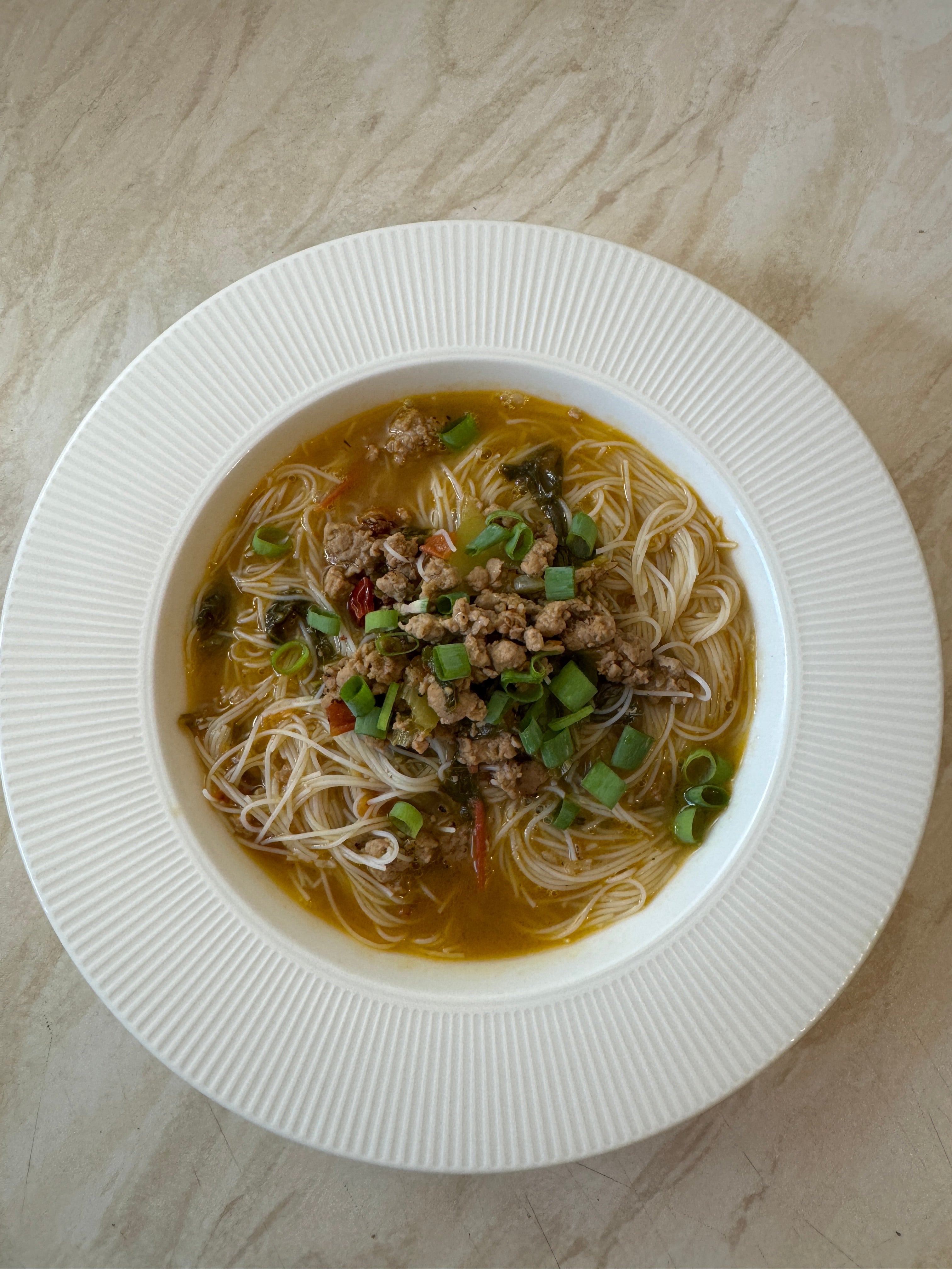 麻辣酸菜肉碎湯底 - Mala Pickled Vegetable & Minced Pork Broth (500g) - For two