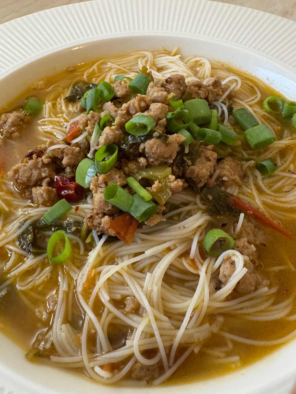 麻辣酸菜肉碎湯底 - Mala Pickled Vegetable & Minced Pork Broth (500g) - For two