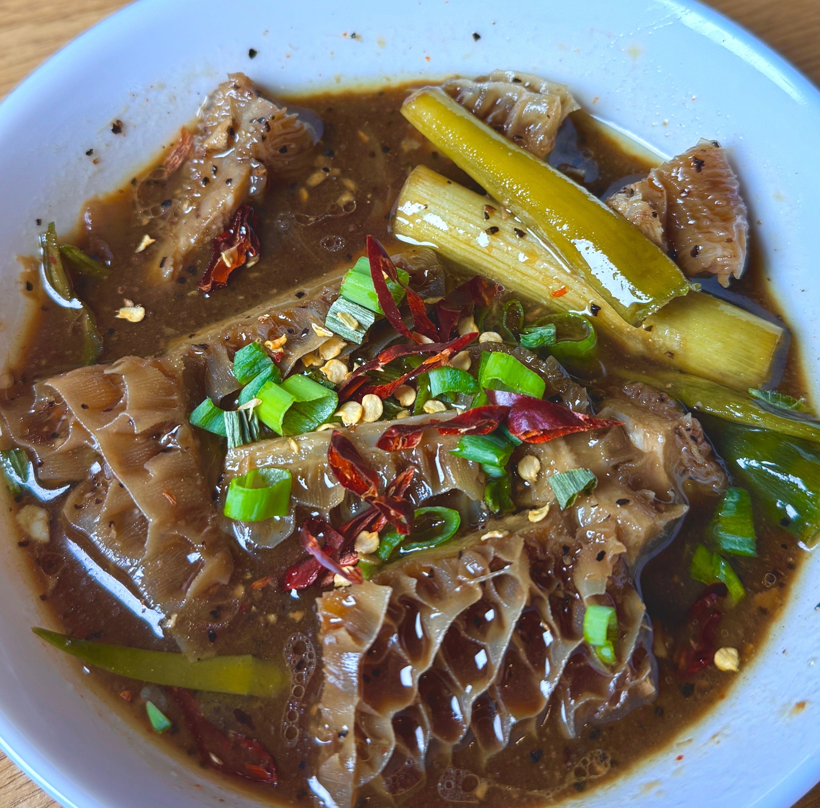 黑椒金錢肚 - Beef Honeycomb with Black Pepper Sauce
